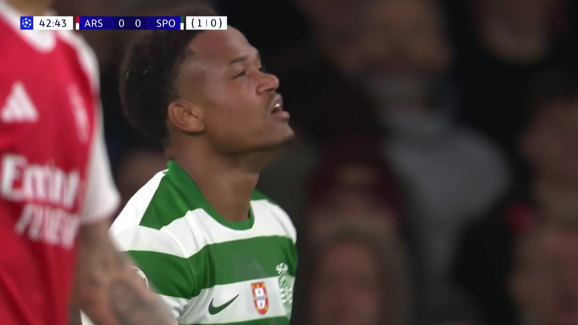 槍手逃過一劫！卡塔莫跟進(jìn)小角度抽射擊中立柱！