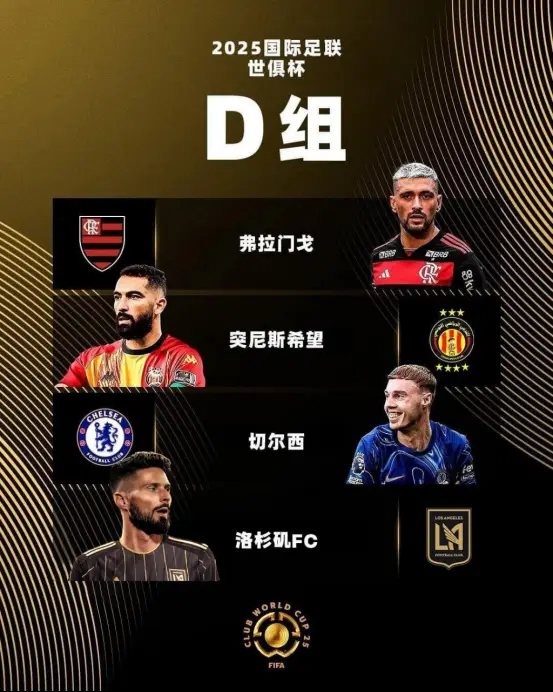 2025世俱杯D組：切爾西頭號(hào)熱門，洛杉磯FC頂替萊昂進(jìn)死亡之組