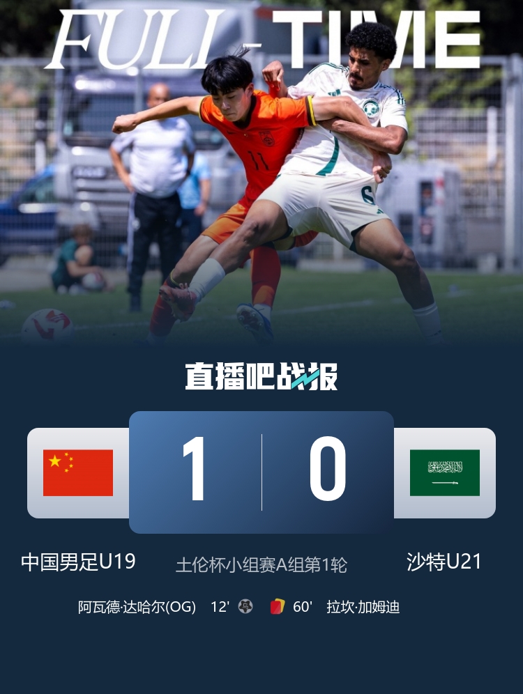 U19國足土倫杯1-0沙特U21 科納特結束紅軍生涯 世界杯定位球新規(guī)落地